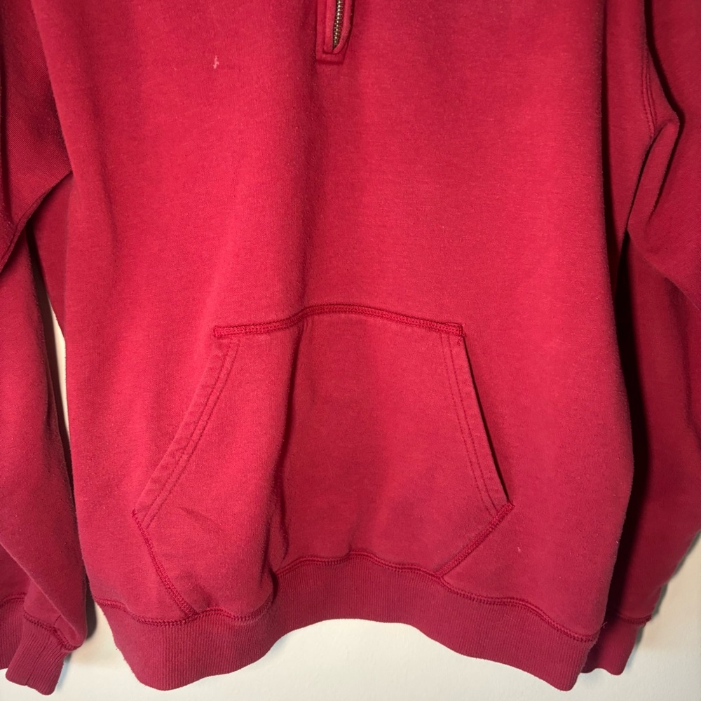 Gear For Sports Men's Red Indiana Hoosiers Quarter-Zip Sweatshirt - Picture 4 of 5